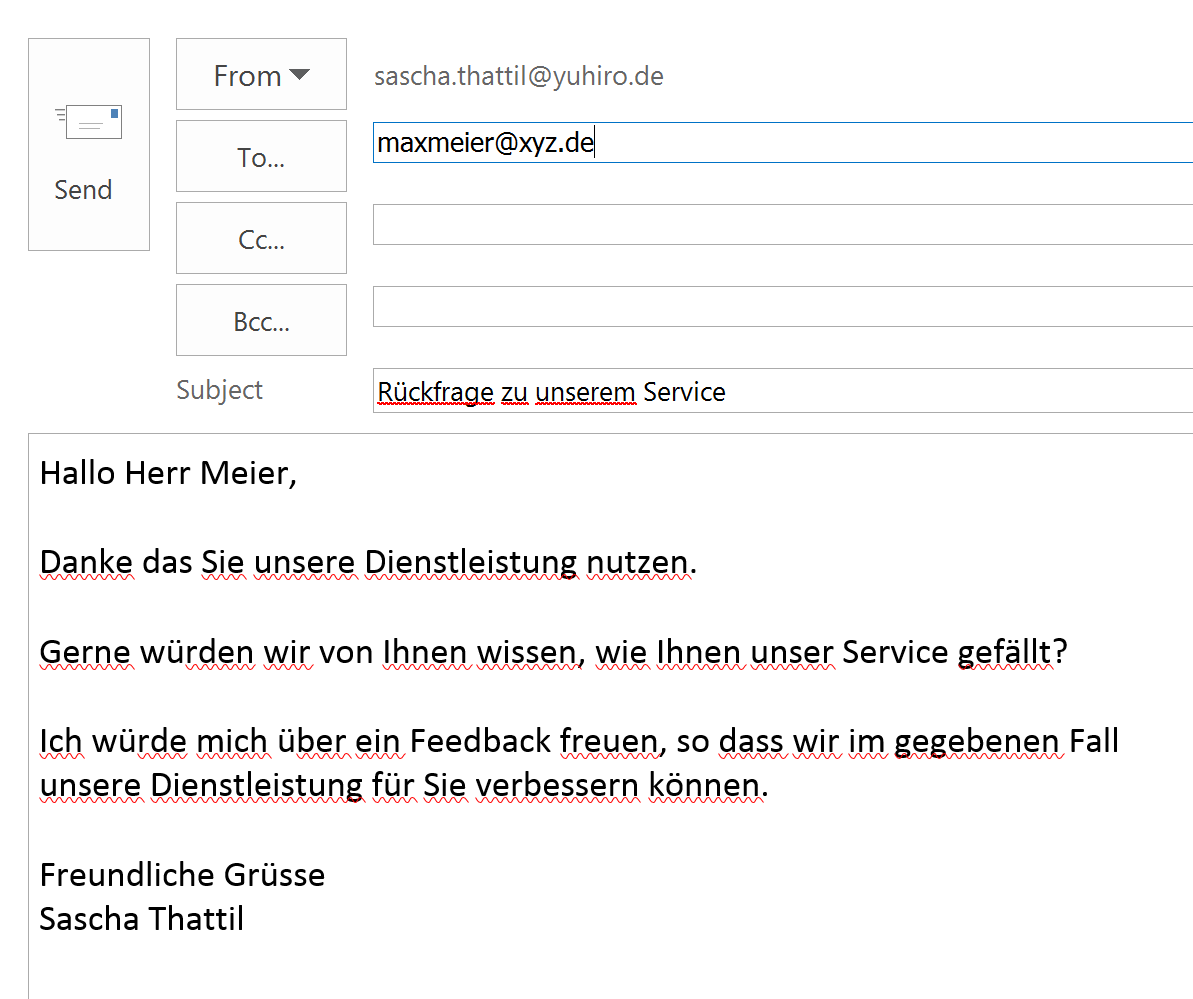 Kunden Email